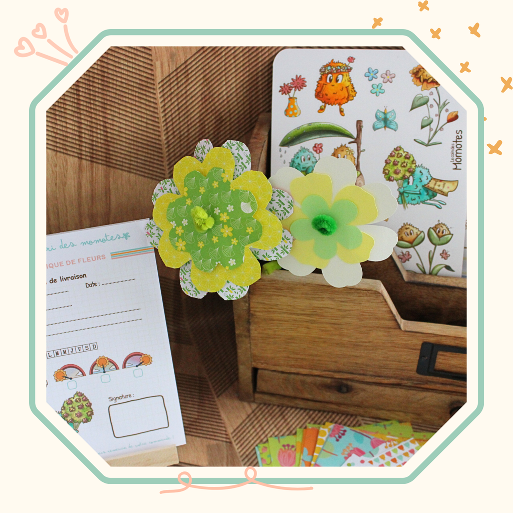 Kit papeterie à jouer - Fleuriste