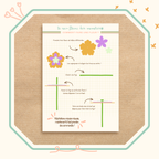 Kit papeterie à jouer - Fleuriste