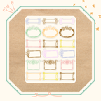 Visuel de la planche de stickers du jeu symbolique fleuriste.