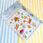 Planche de stickers pour décorer un fond marin.