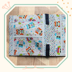 Sacoche activités pour les enfants intérieur hiboux