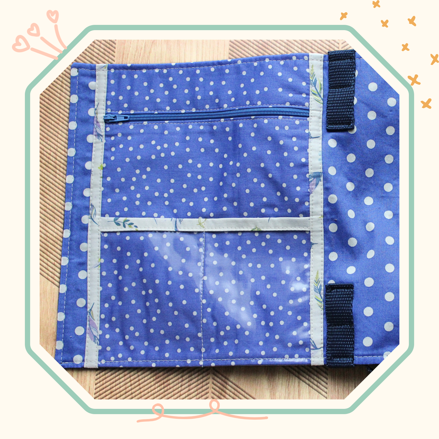 Trousse pour occuper les enfants tissus lavande