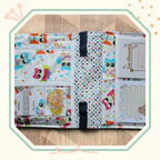 Intérieur de la sacoche d'activités pour enfant design hiboux